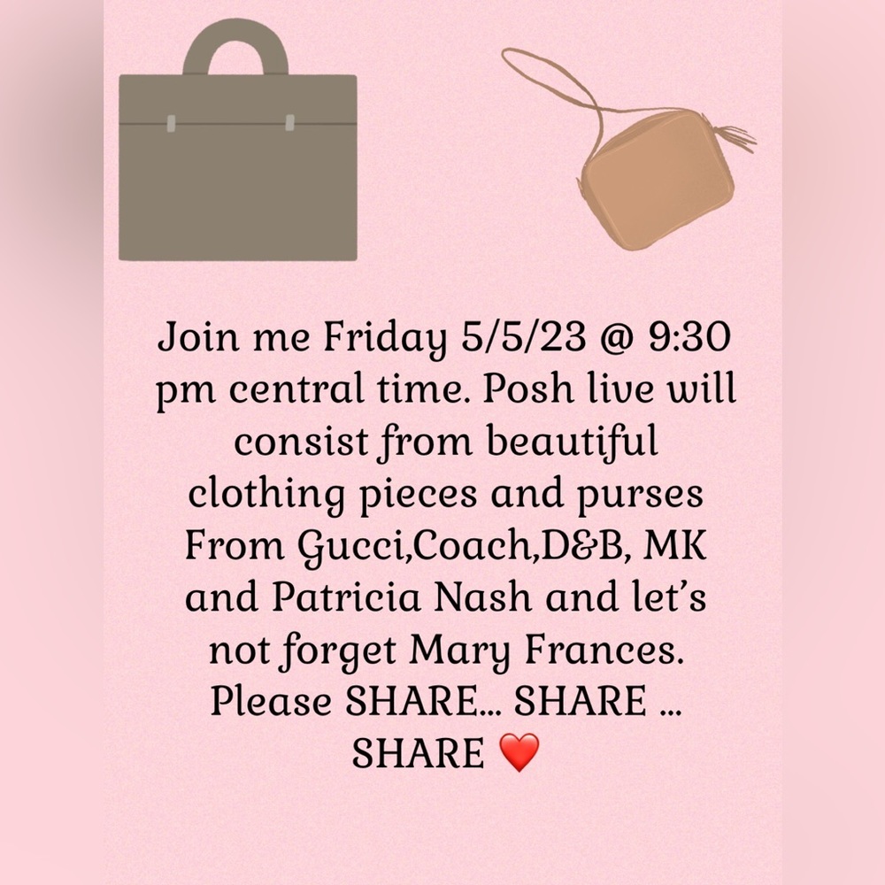 Posh live Friday 5/5/23 @ 9:30 come and join me.